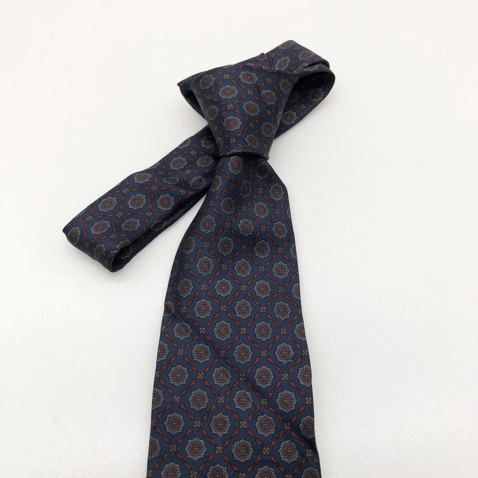 Christian Dior ネクタイ シルク 絹 レッド 赤 クリスチャンディオール