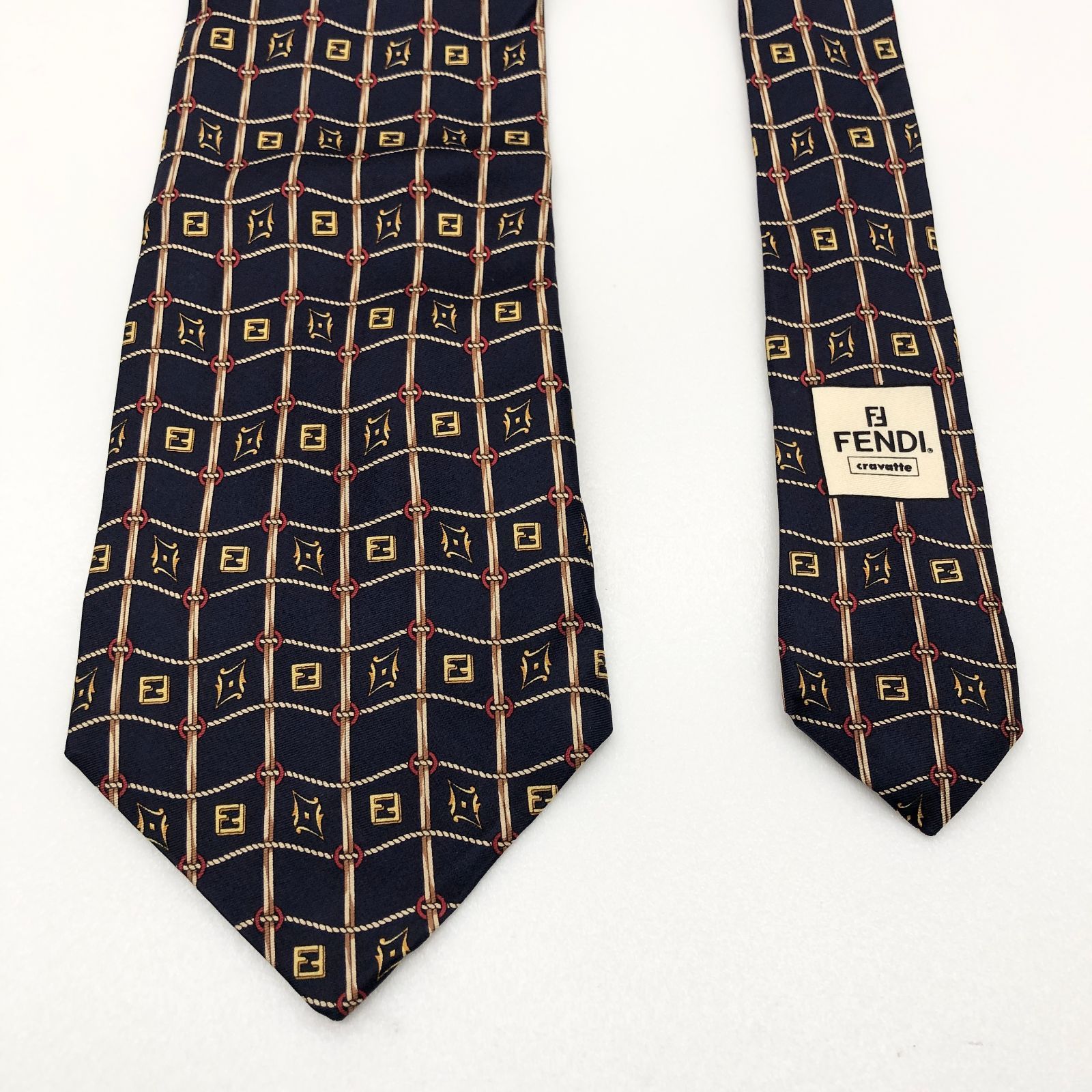 FENDI ロゴパターン シルクネクタイ FENDI（フェンディ） ネクタイ