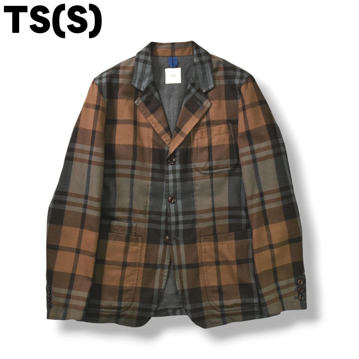 美品】 【お洒落】 日本製 ティーエスエス TS(S) チェック柄 