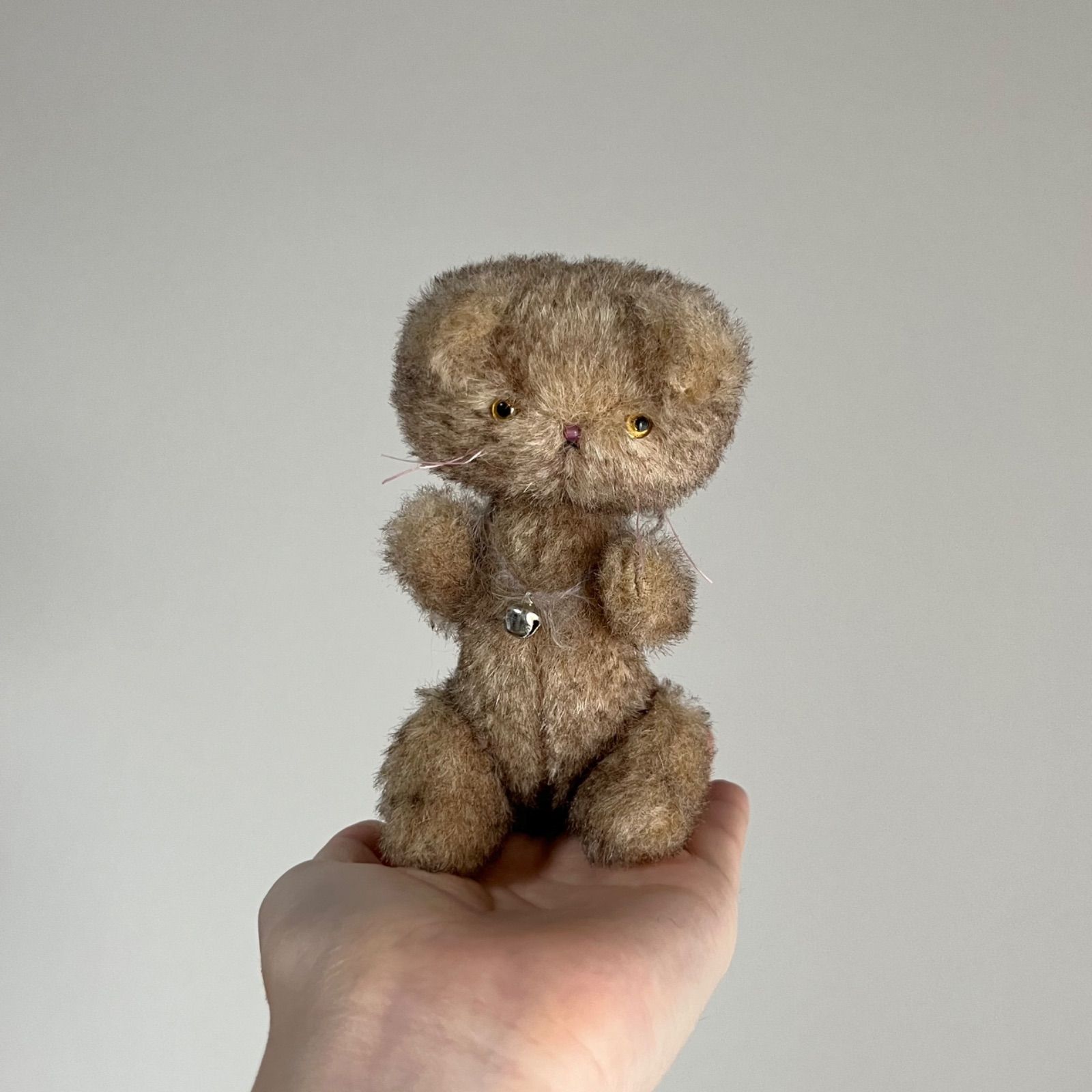 こぐまみたいな子 ｝ ぬいぐるみ 作家 ねこ テディベア ハンドメイド