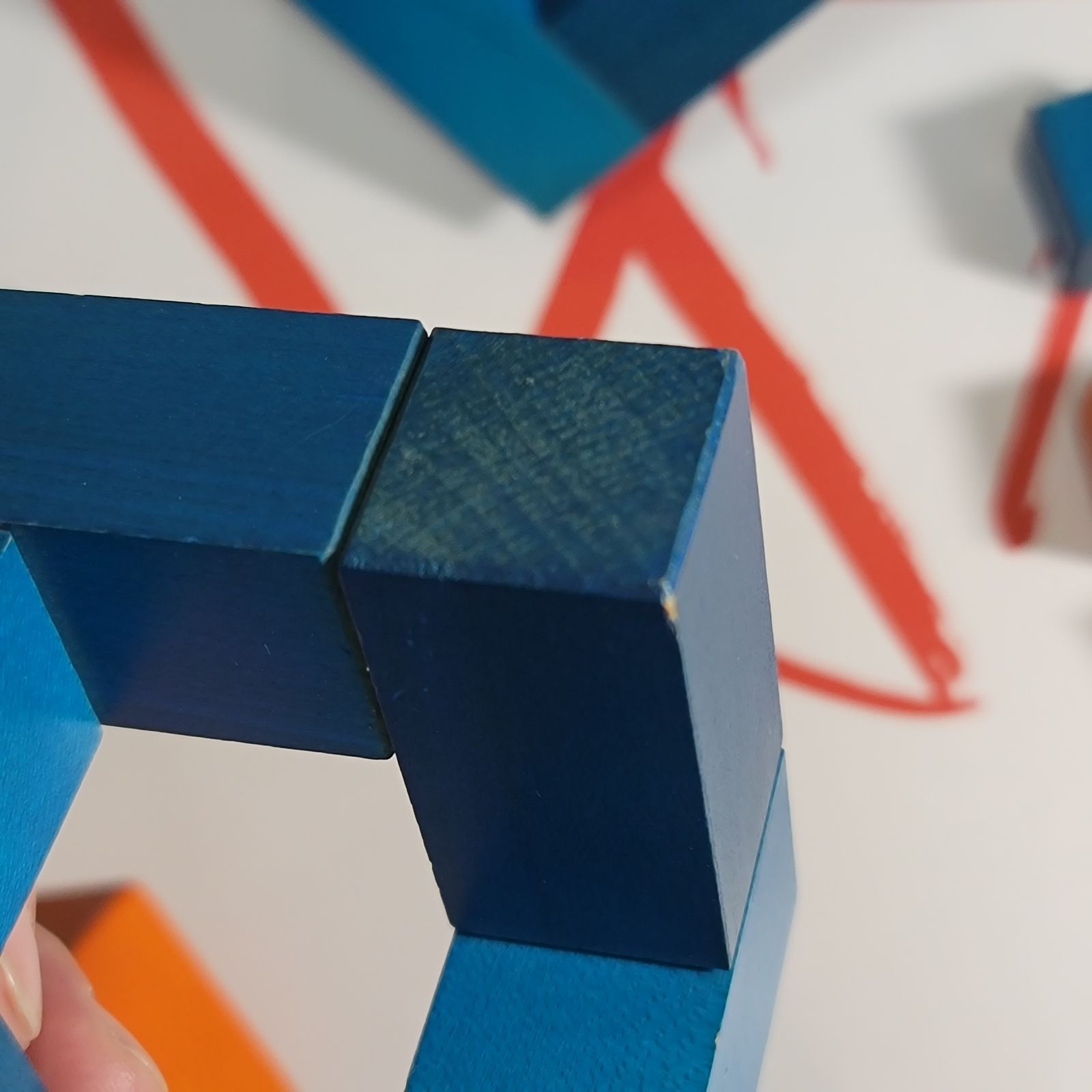 Vintage Naef】ネフ社 キュービックス(青＋オレンジ) - メルカリ