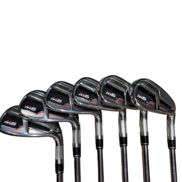 中古】 テーラーメイド M6 6S アイアンセット IR RE-AX 85 STEEL