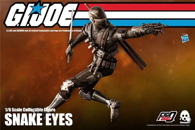 スリーゼロ 3Z0215 G.I.ジョー スネークアイズ 1/6 フィギュア G.I. Joe1/6 Snake Eyes (Deadgame) – threezero store