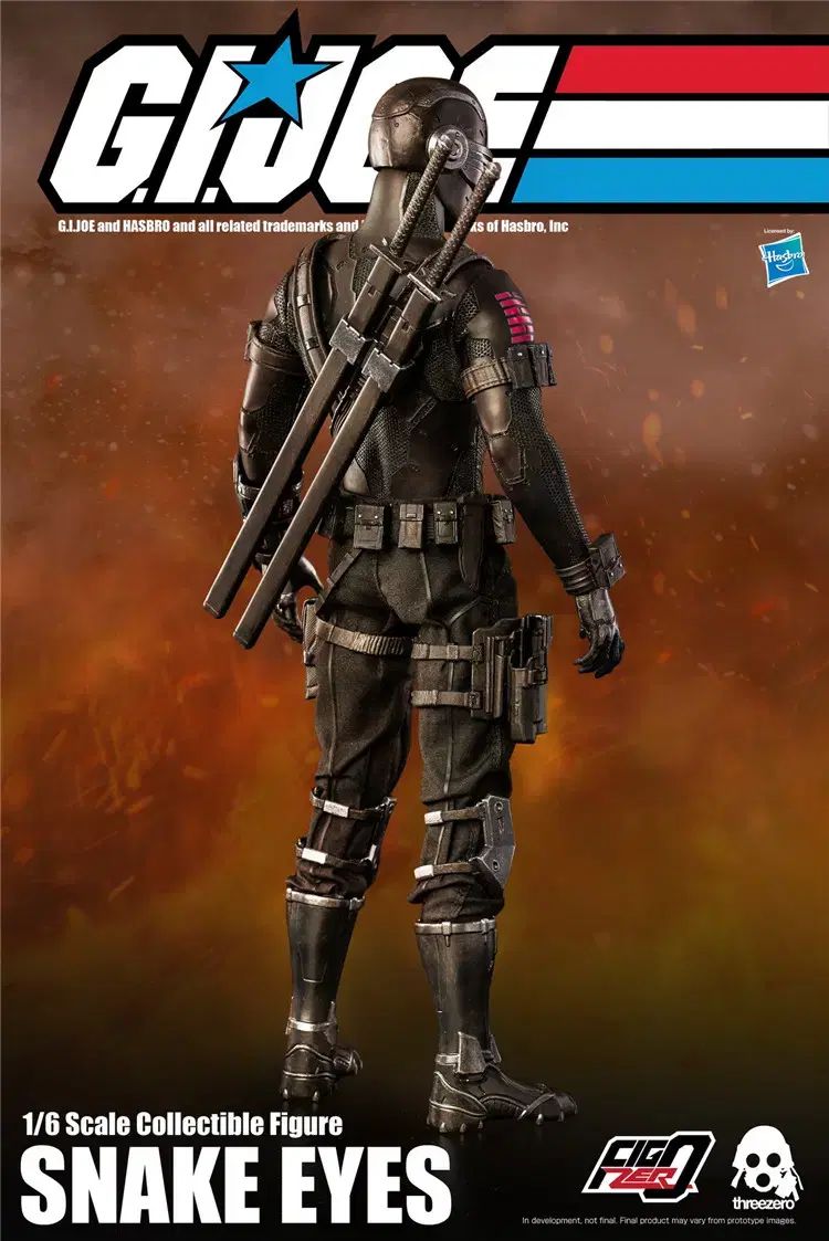 Threezero スリーゼロ 1/6 フィギュアG.I.ジョー スネークアイズ three zero G.I. Joe – 1/6 Snake Eyes 開封 - あきおみの玩具ブログ