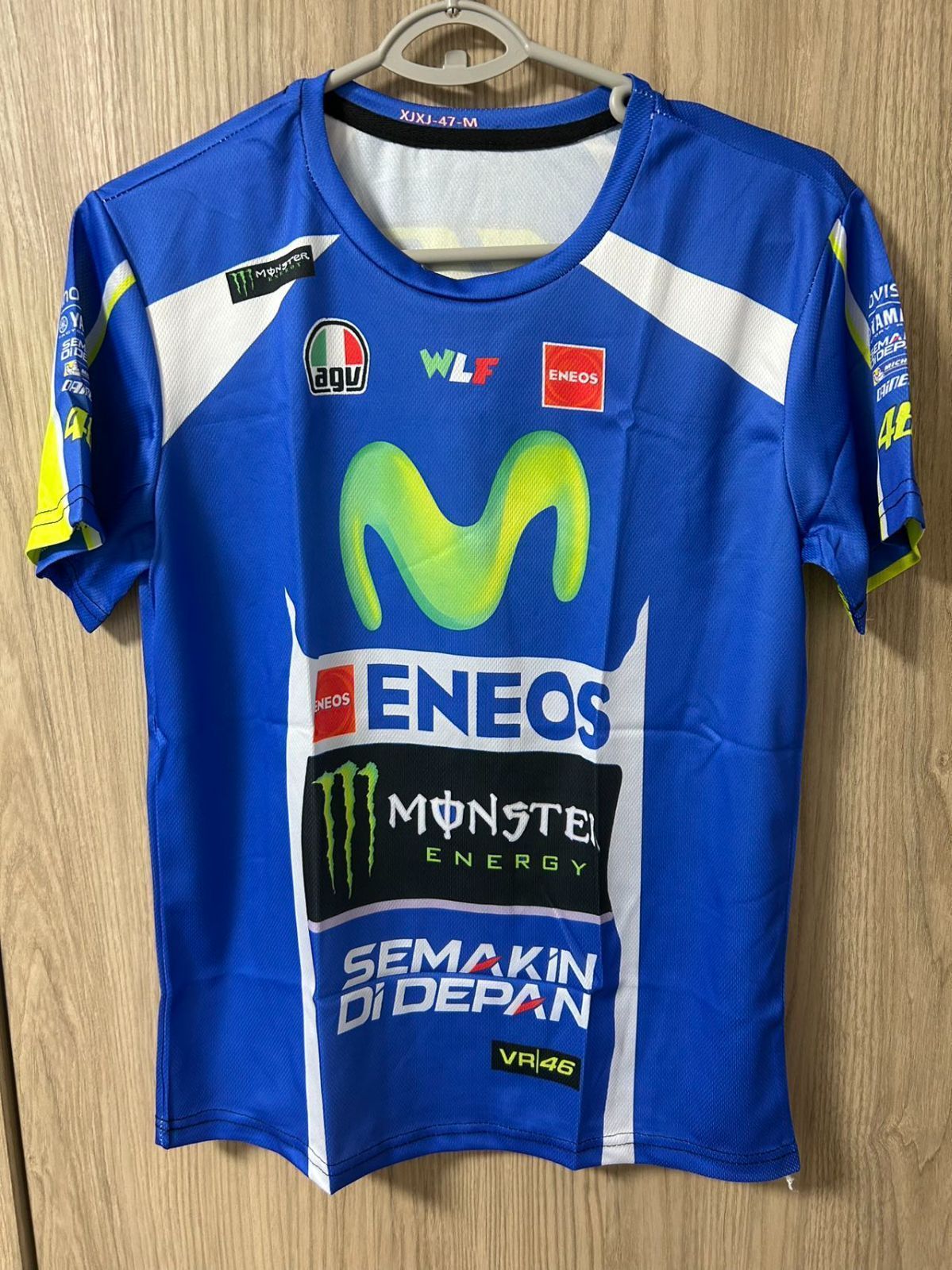 YAMAHA VR46 movistarYAMAHA レプリカTシャツ Mサイズ ☆アウトレット☆新品 M MotoGP YAMAHA Movistar レーシング Tシャツ