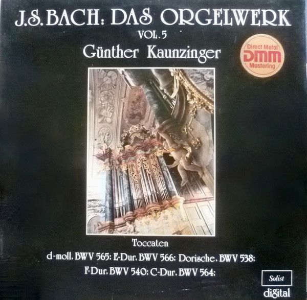 その他 Johann Sebastian Bach LP 独LP Johann Sebastian Bach , Gunthe Das Orgelwerk Vol. 5 1205