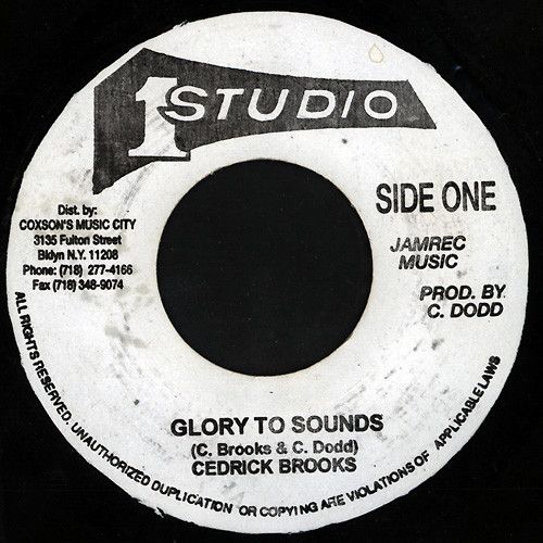 ジャマイカ7” Cedric ”Im” Brooks Glory To Sounds NONE Studio One