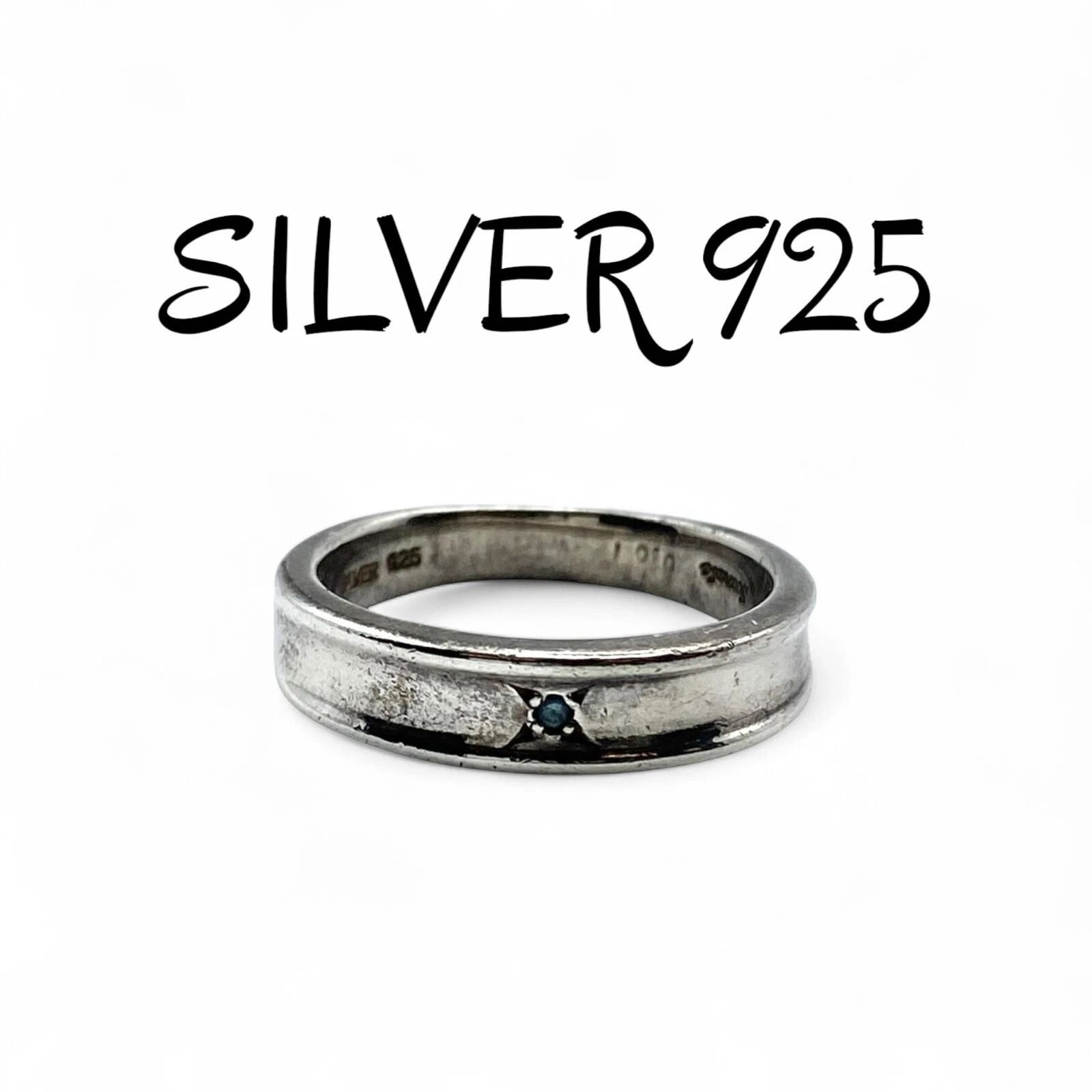 ヴィンテージ オールドイングリッシュリング シルバー925 11号 USA製