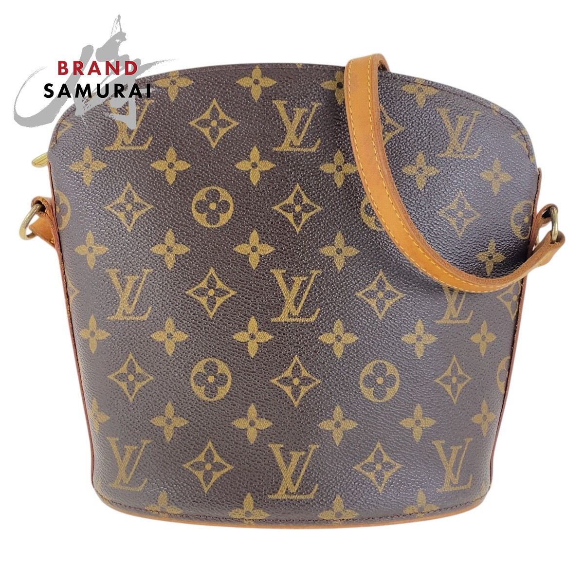 LOUIS VUITTON ルイヴィトン モノグラム ドルーオ ブラウン ゴールド 