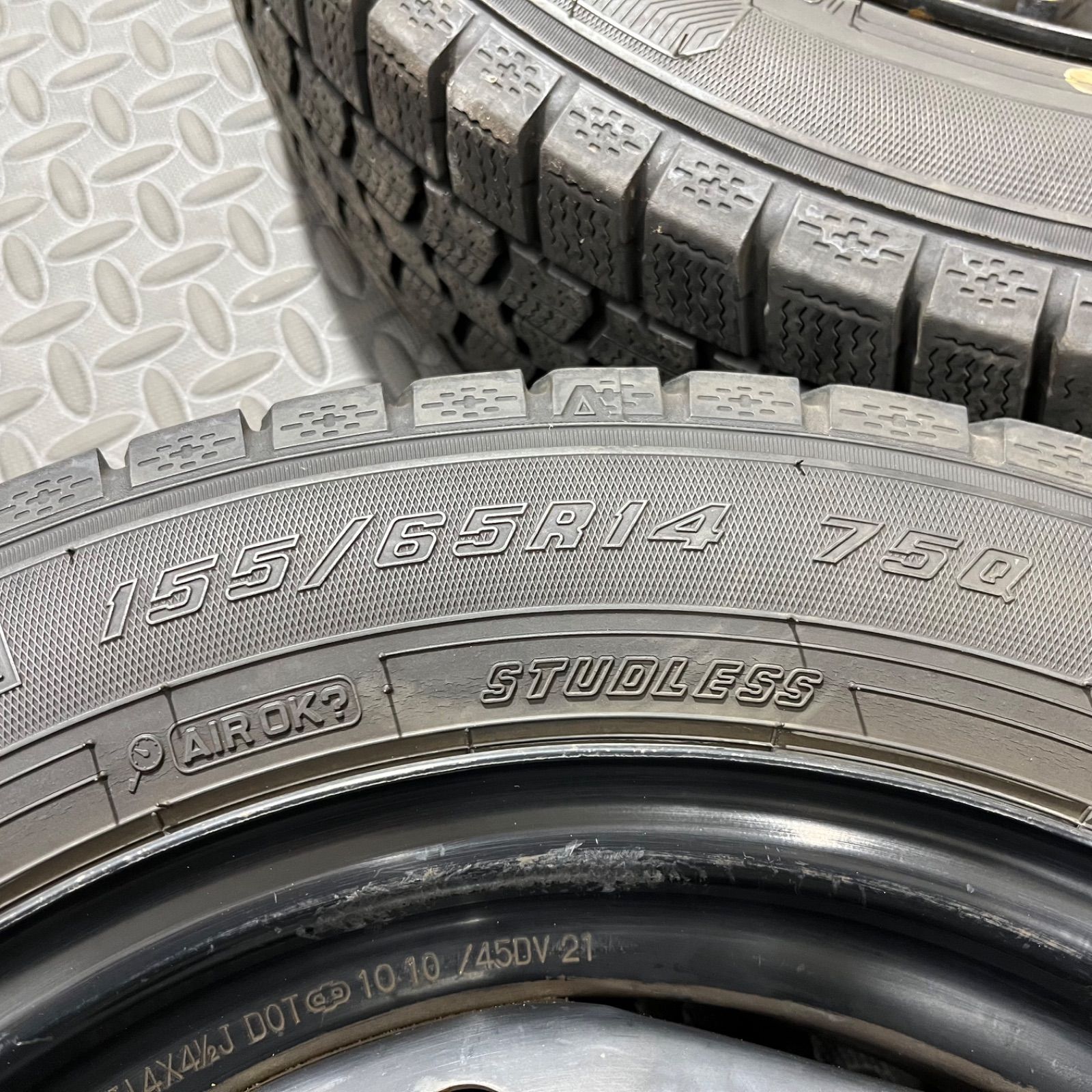 22年製 155/65R14 グッドイヤー アイスナビ7 ダイハツ タント ムーヴ 