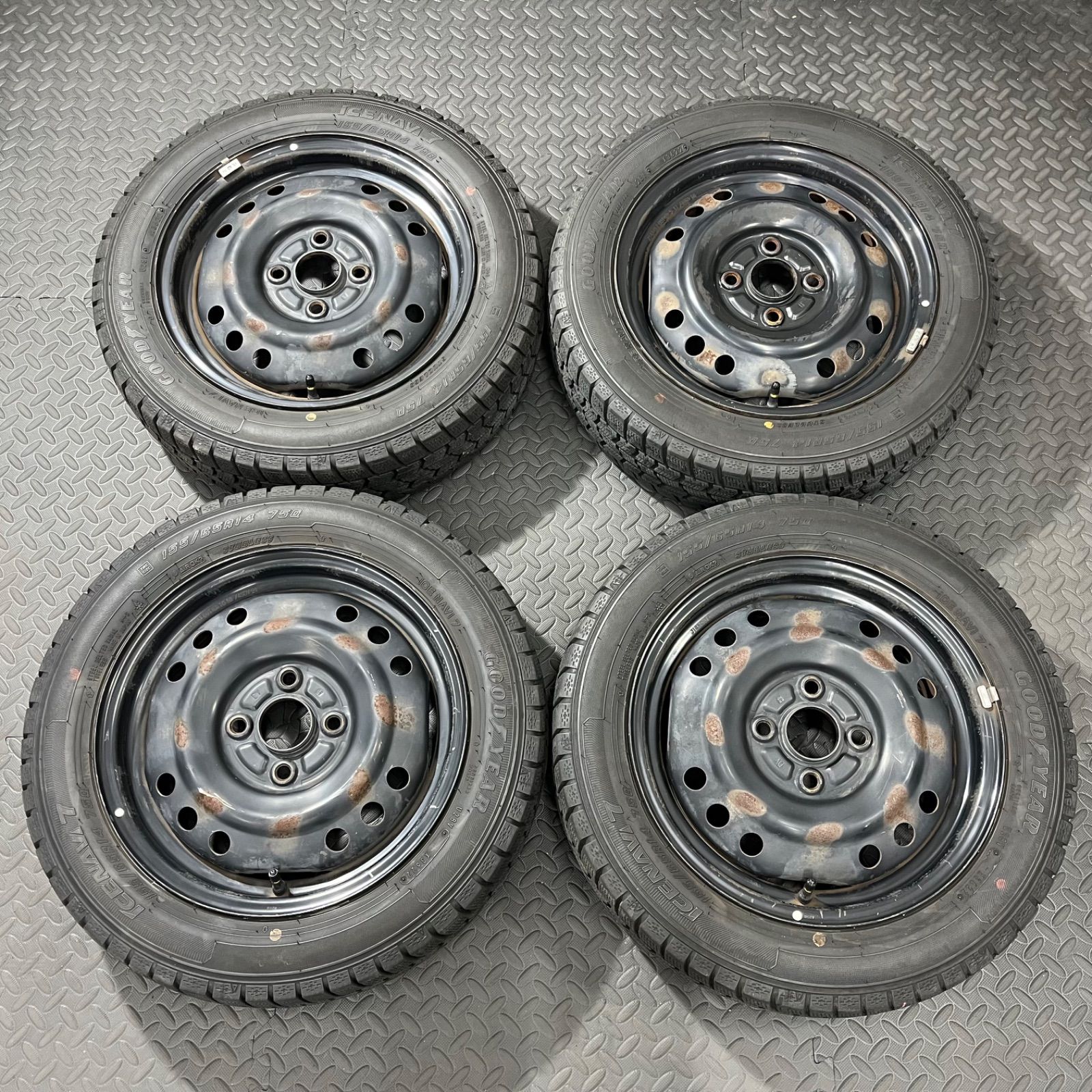 ICENAVI 7 155/65r14 現行タントカスタム 冬用タイヤ