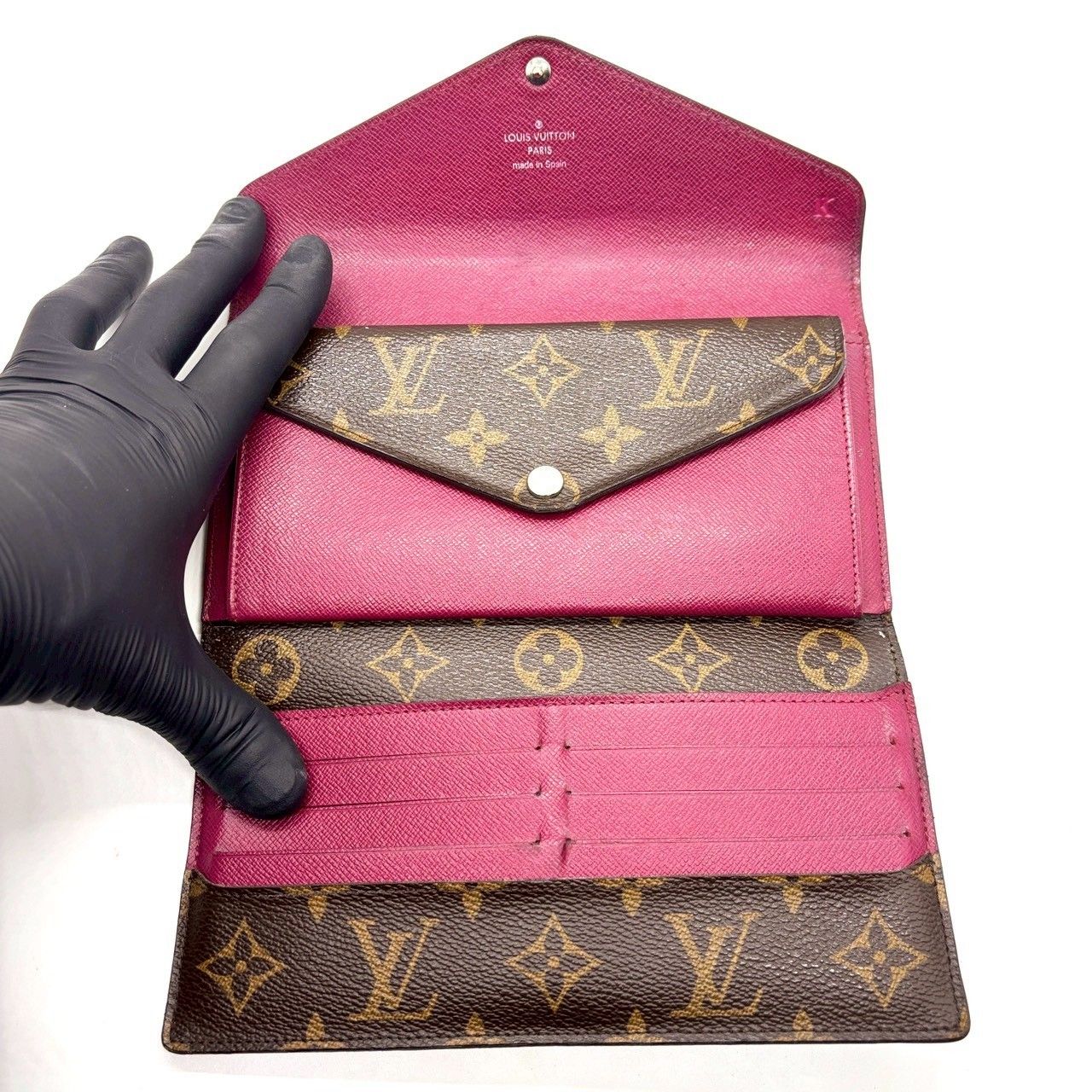 内側に、私の華】 LOUIS VUITTON ポルトフォイユ マリールーロン