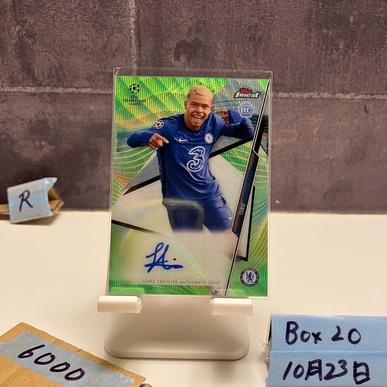 2020-21 Topps Finest Tino Anjorin 62/99 直筆サインカード Chelsea