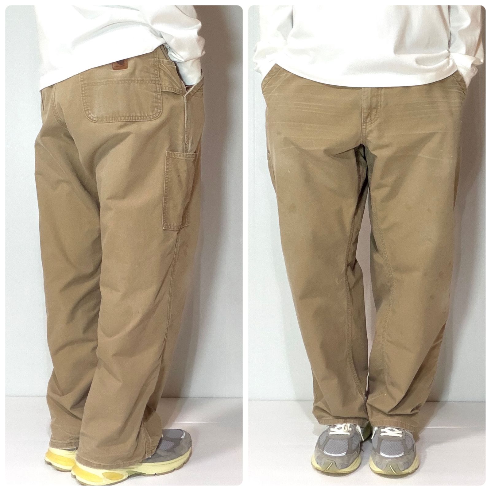 鬼ヒゲ Carhartt カーハート W38L30 B151 DKH ライトダック ペインター 