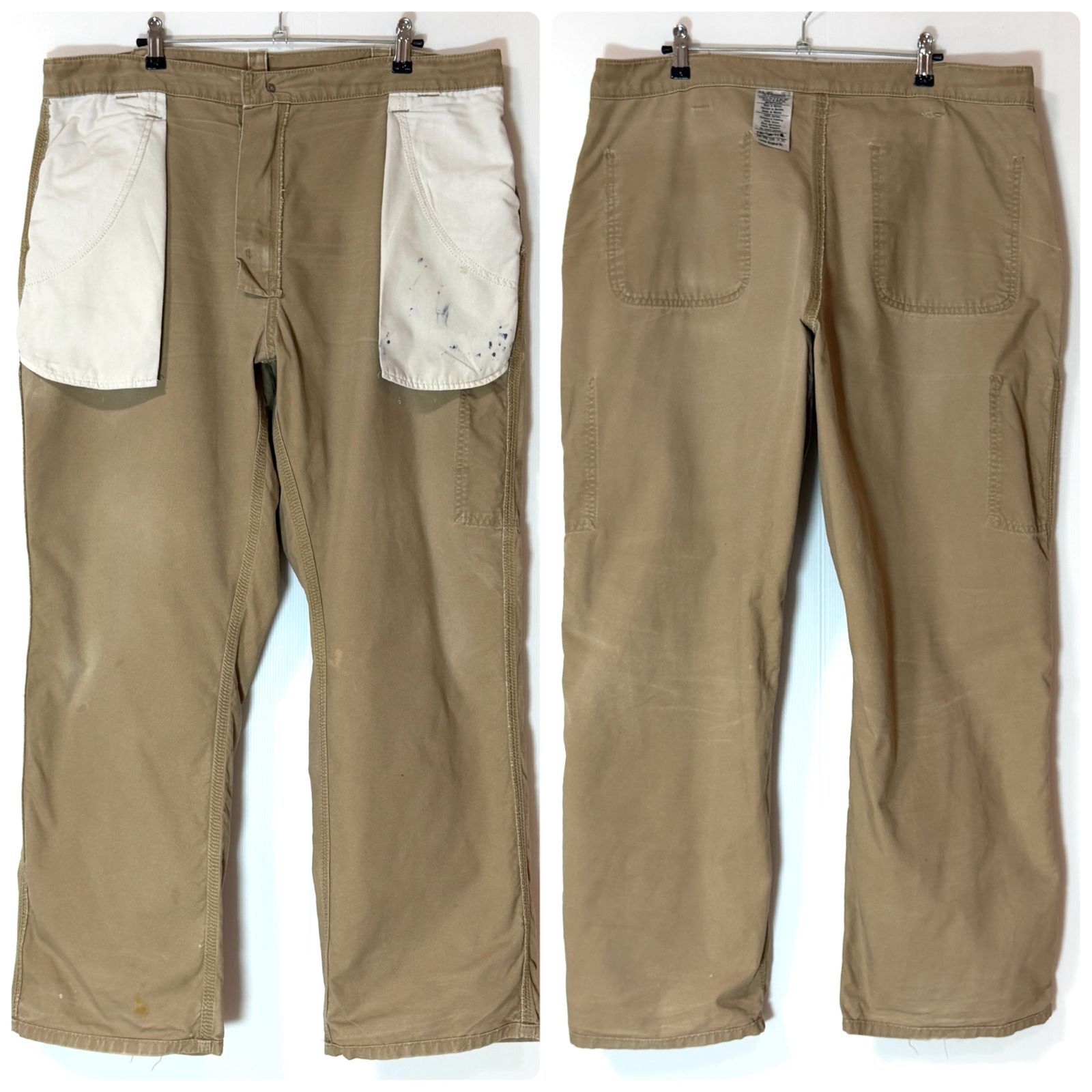 鬼ヒゲ Carhartt カーハート W38L30 B151 DKH ライトダック ペインター 