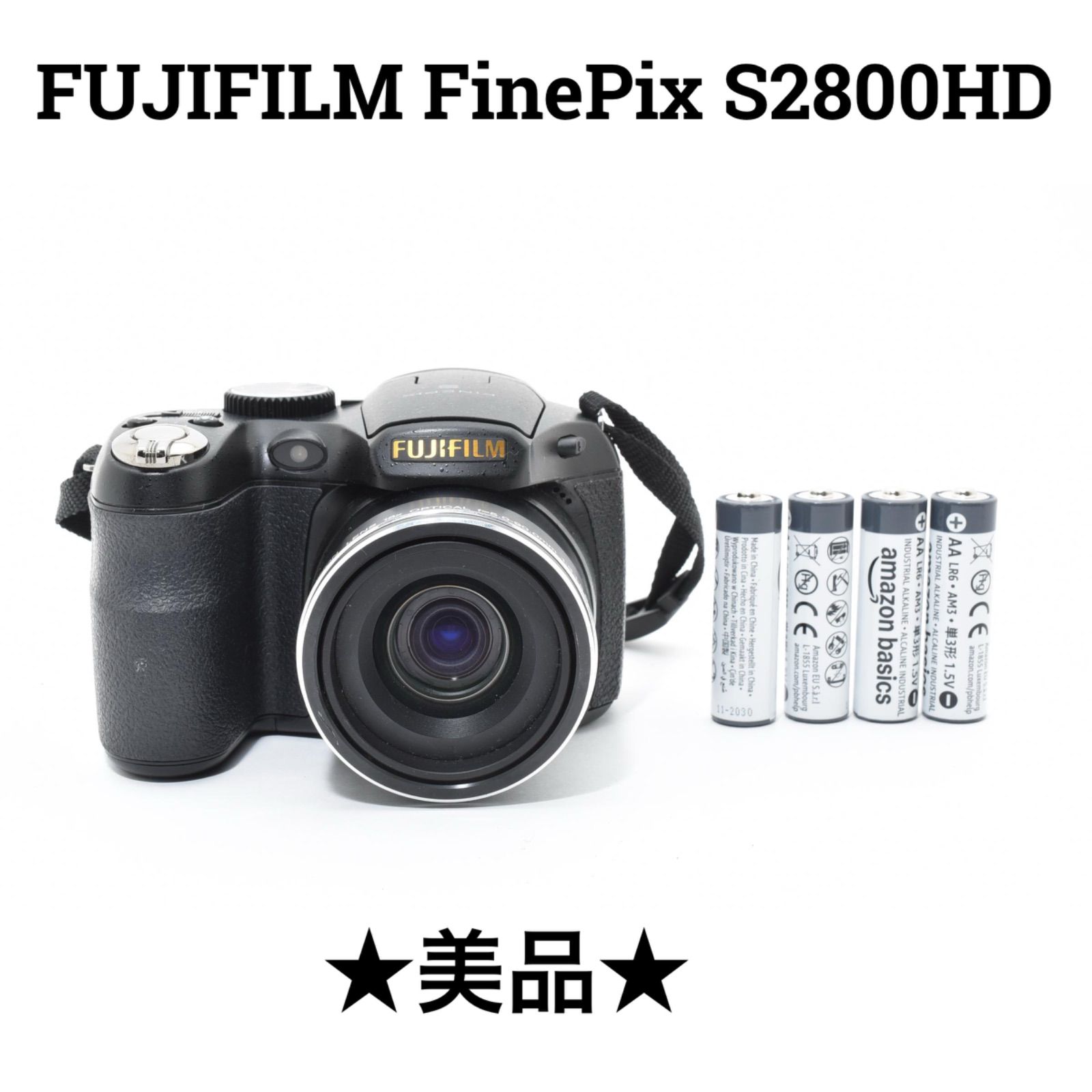 美品】フジフィルム FUJIFILM FinePix S2800HD ブラック - メルカリ