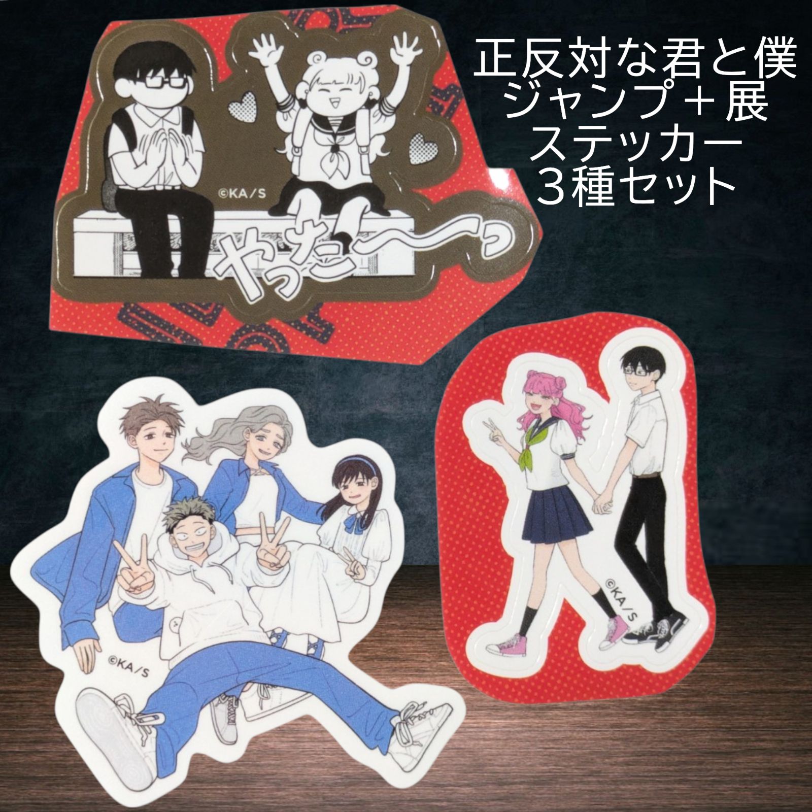 送料無料 24時間以内発送 未使用 3点セット 正反対な君と僕 ステッカー