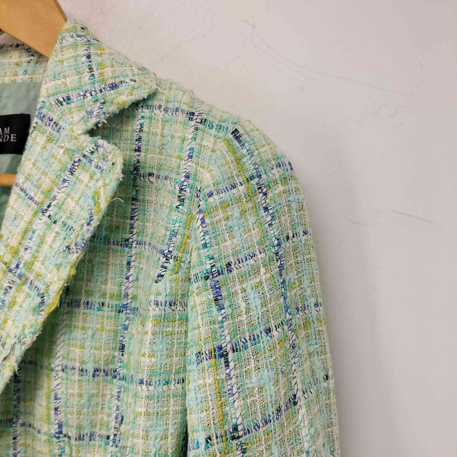 マダムジョコンダ MADAM JOCONDE ツイードジャケット レディース 表記