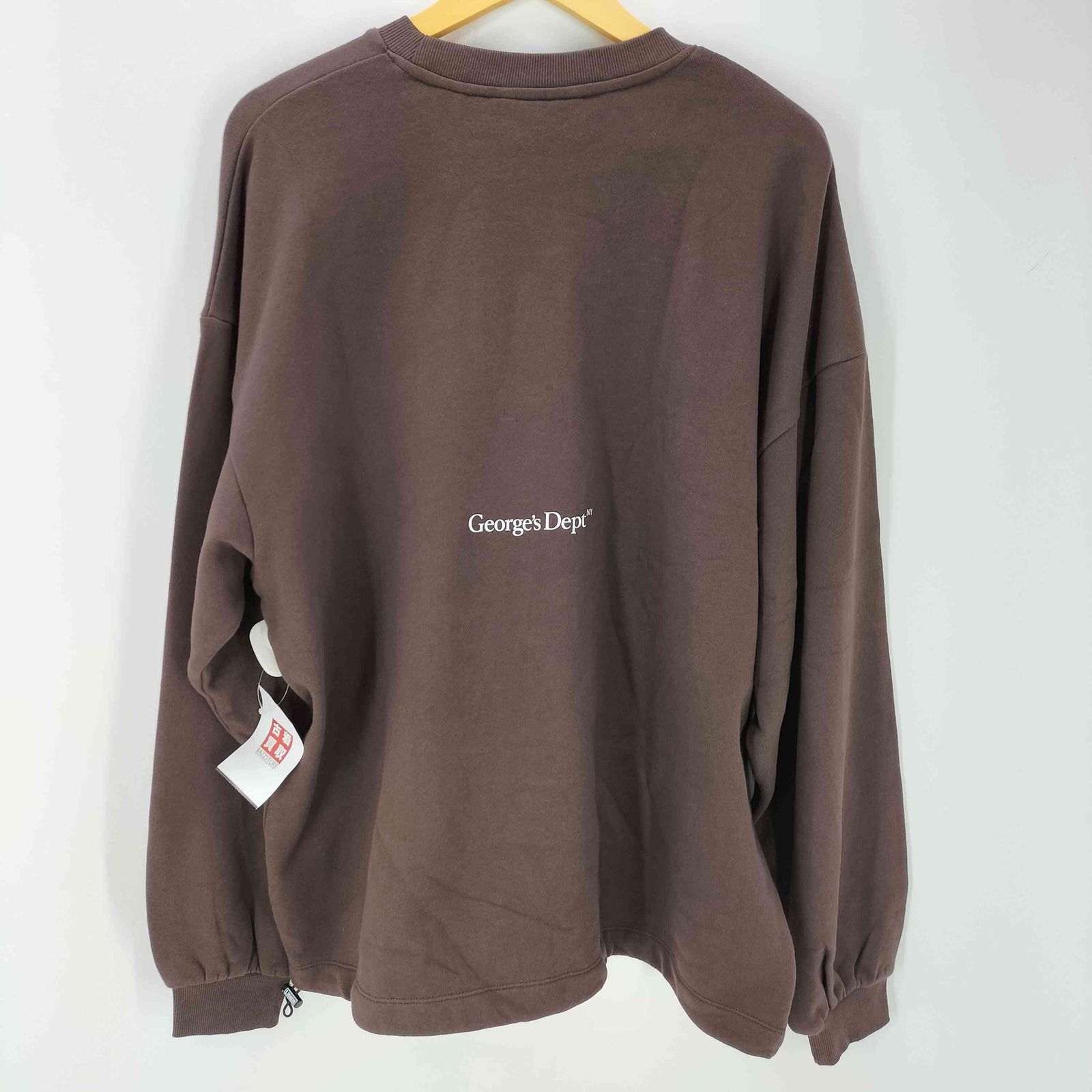 ユーズドフルギ USED古着 GEORGE'S ミニ裏毛 BIGポケット プルオーバー スウェット メンズ JPN：L 