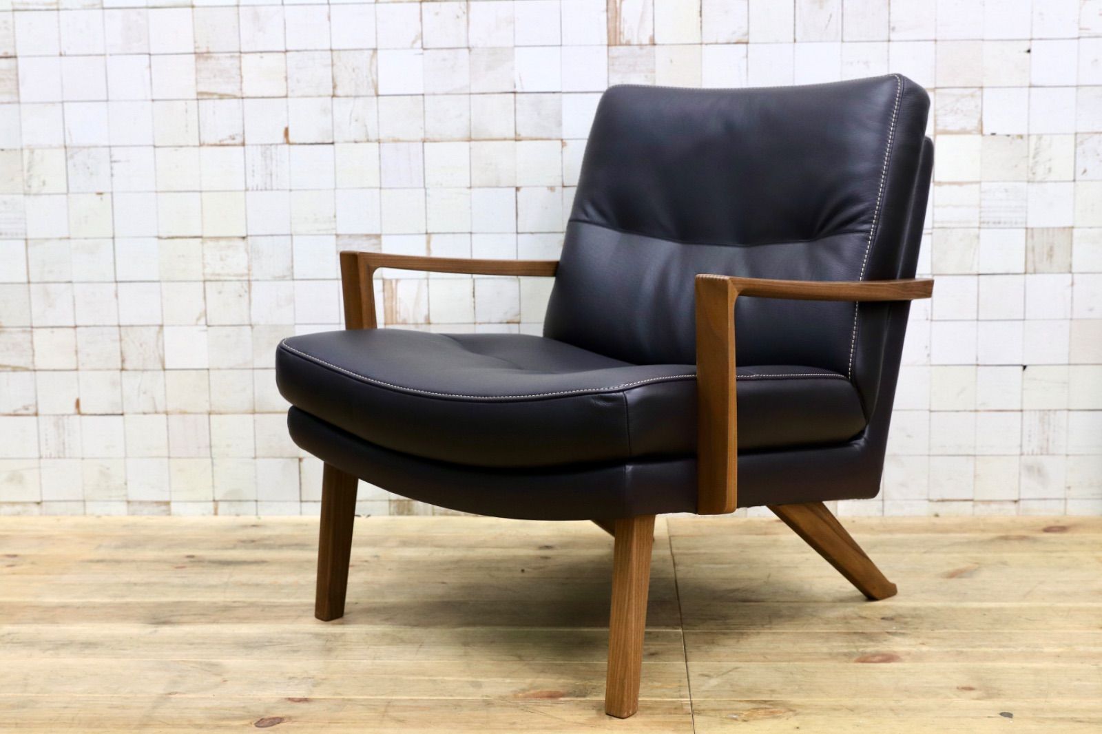 【カリモク】本革 一人掛けソファ シングルソファ レザー アームチェア A GMIS426A○karimoku / カリモク ZU16 1人掛けソファ シングルソファ