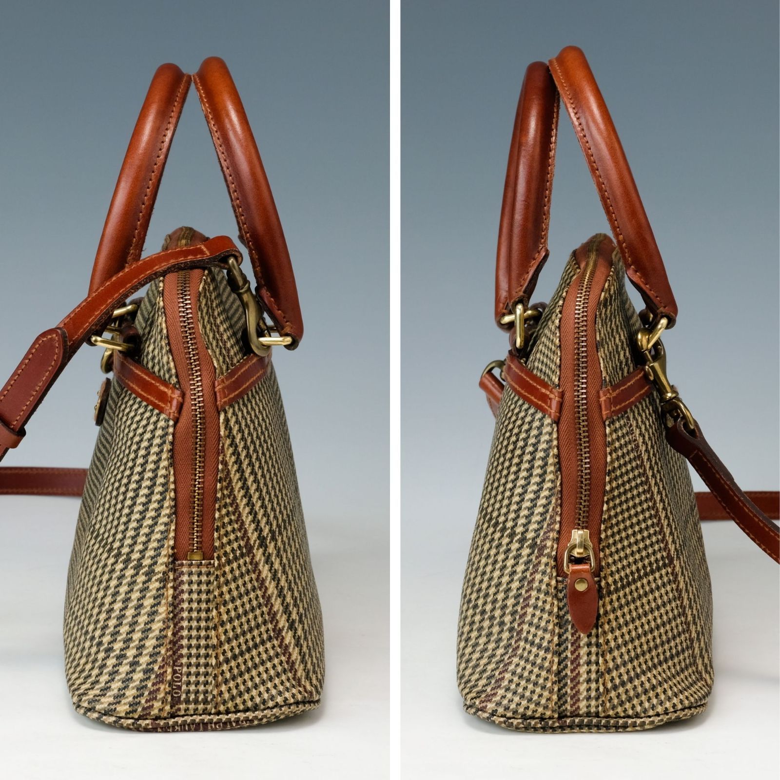 美品】POLO Ralph Lauren ラルフローレン 2way ショルダーバッグ ミニ