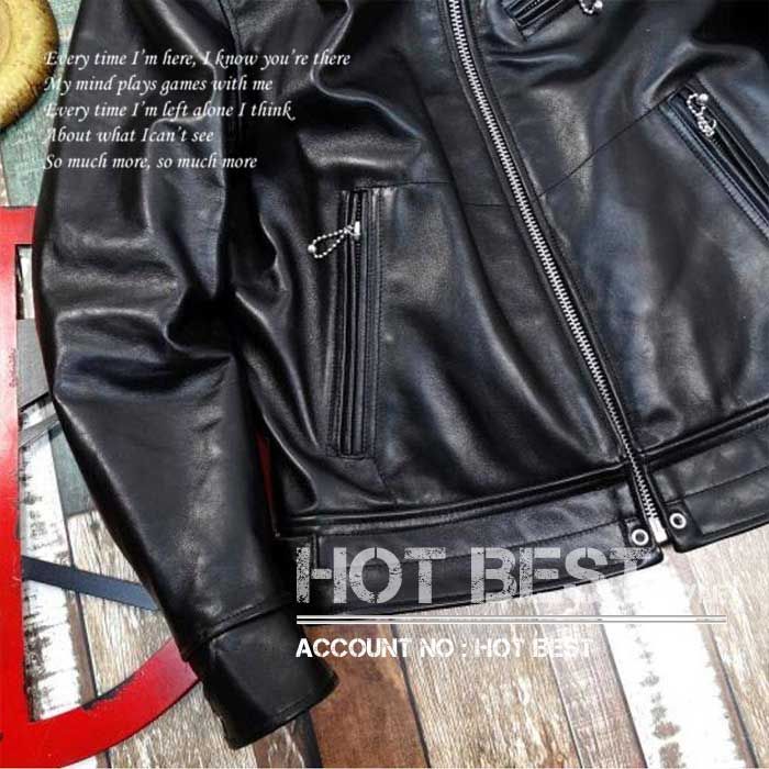 ホースハイド ギフト メンズ 革ジャンシングル レザージャケット 馬革