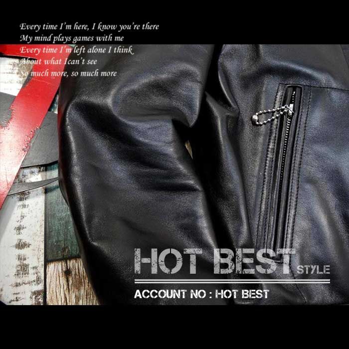 ホースハイド ギフト メンズ 革ジャンシングル レザージャケット 馬革