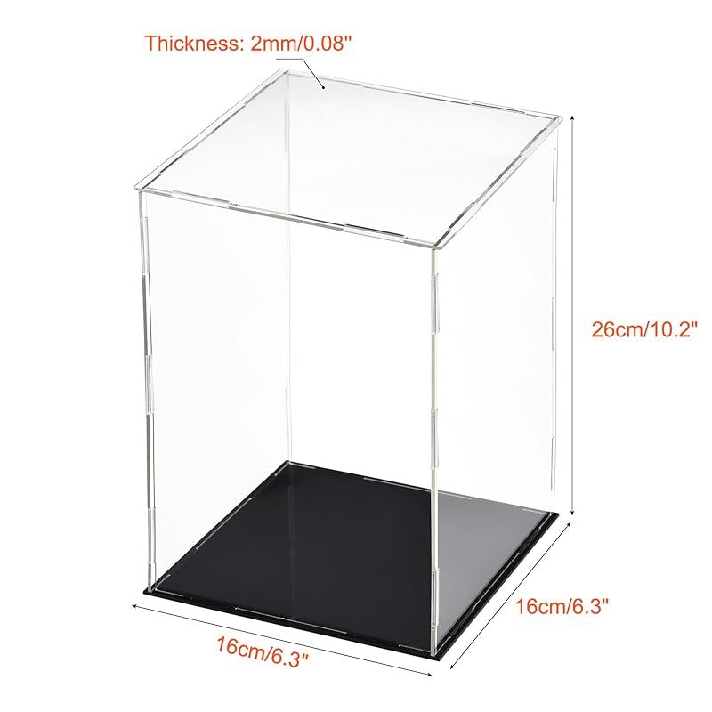 アクリルBOX（15個） Amazon | ACRYLICAL コレクションケース 透明アクリル 横幅15cm×奥行