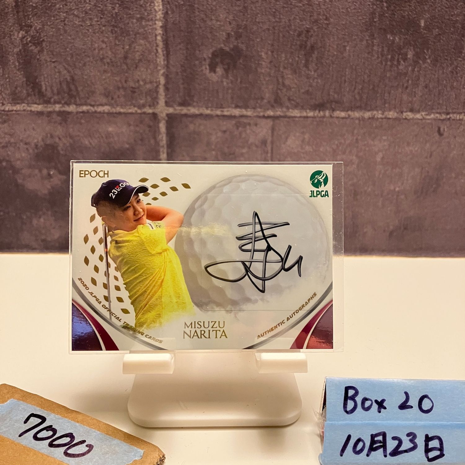 2020 EPOCH Woman's Pro Golfer 成田美寿々Misuzu Narita 55/90 直筆