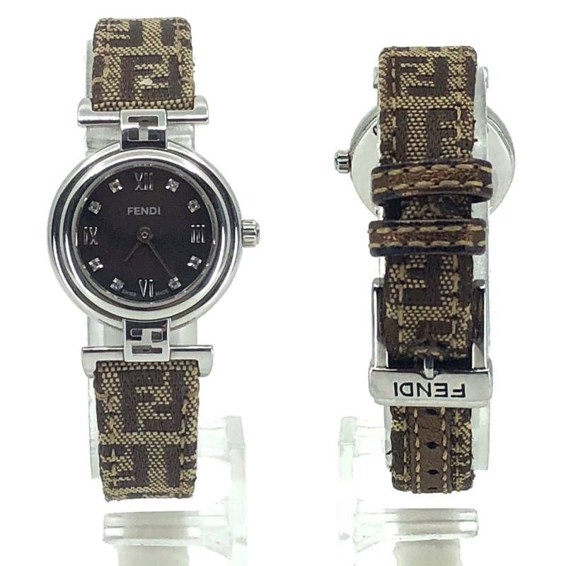 FENDI フェンディ／8PD ズッカ柄 レディース 腕時計 001-2700L-595