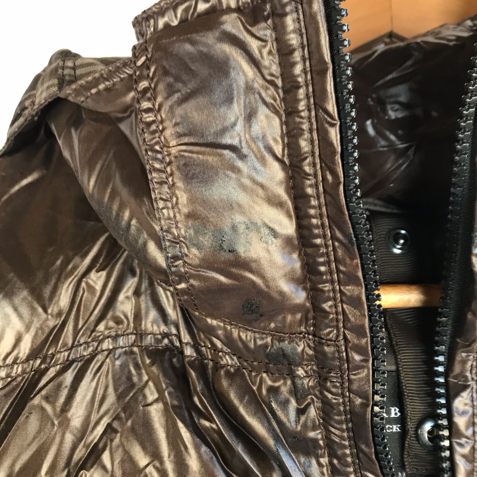BURBERRY BLACK LABEL ダウンジャケット メンズ M ブラウン 