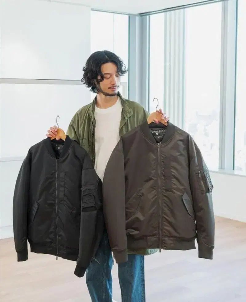 UNIQLO +J ジルサンダー MA-1 カーキ ダウン Sサイズ 出品 (韓国国内 UNIQLO +J ジルサンダー MA-1 カーキ ダウン Sサイズ 出品 (韓国国内