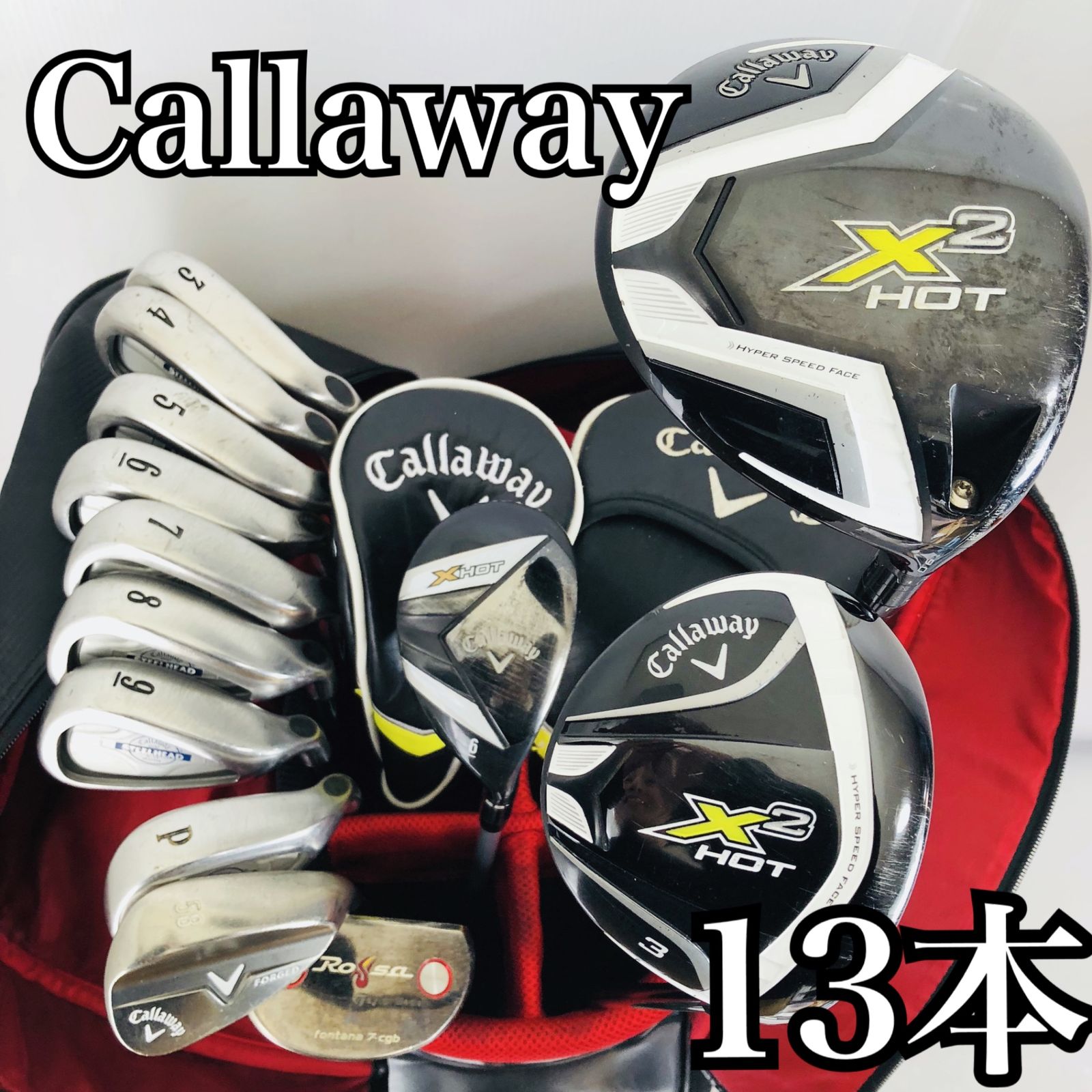 豪華 13本 Callaway キャロウェイ TaylorMade テーラーメイド メンズ
