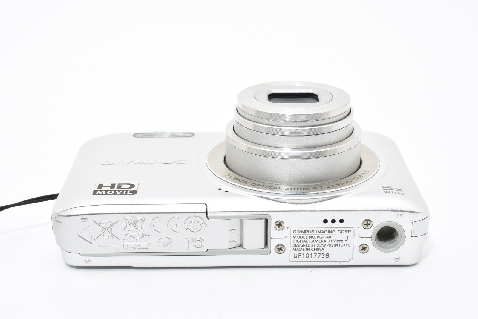 美品】オリンパス OLYMPUS VG-140 シルバー コンパクトデジタルカメラ