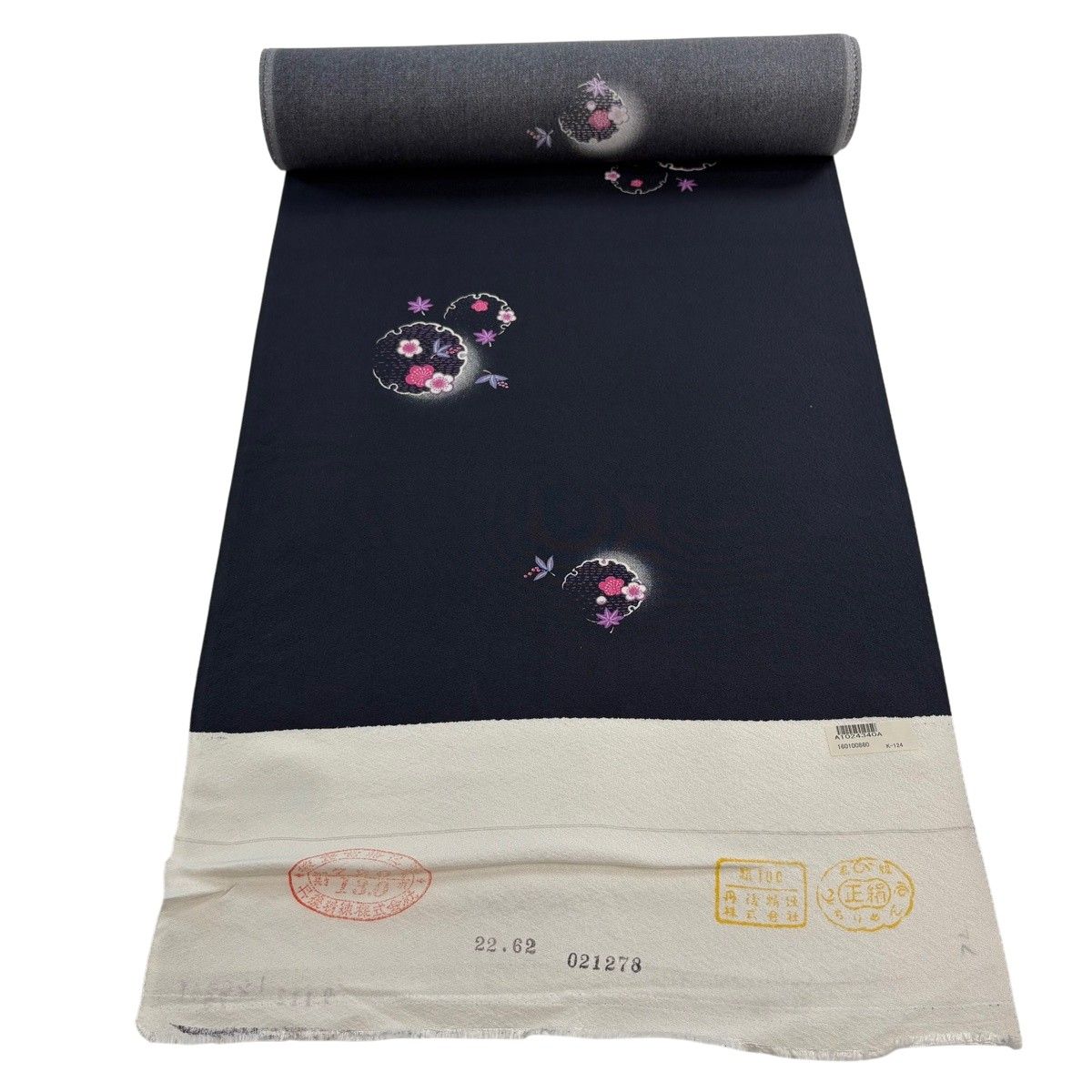 反物 秀品 小紋 雪輪 梅 墨色 正絹 【中古】 - メルカリ