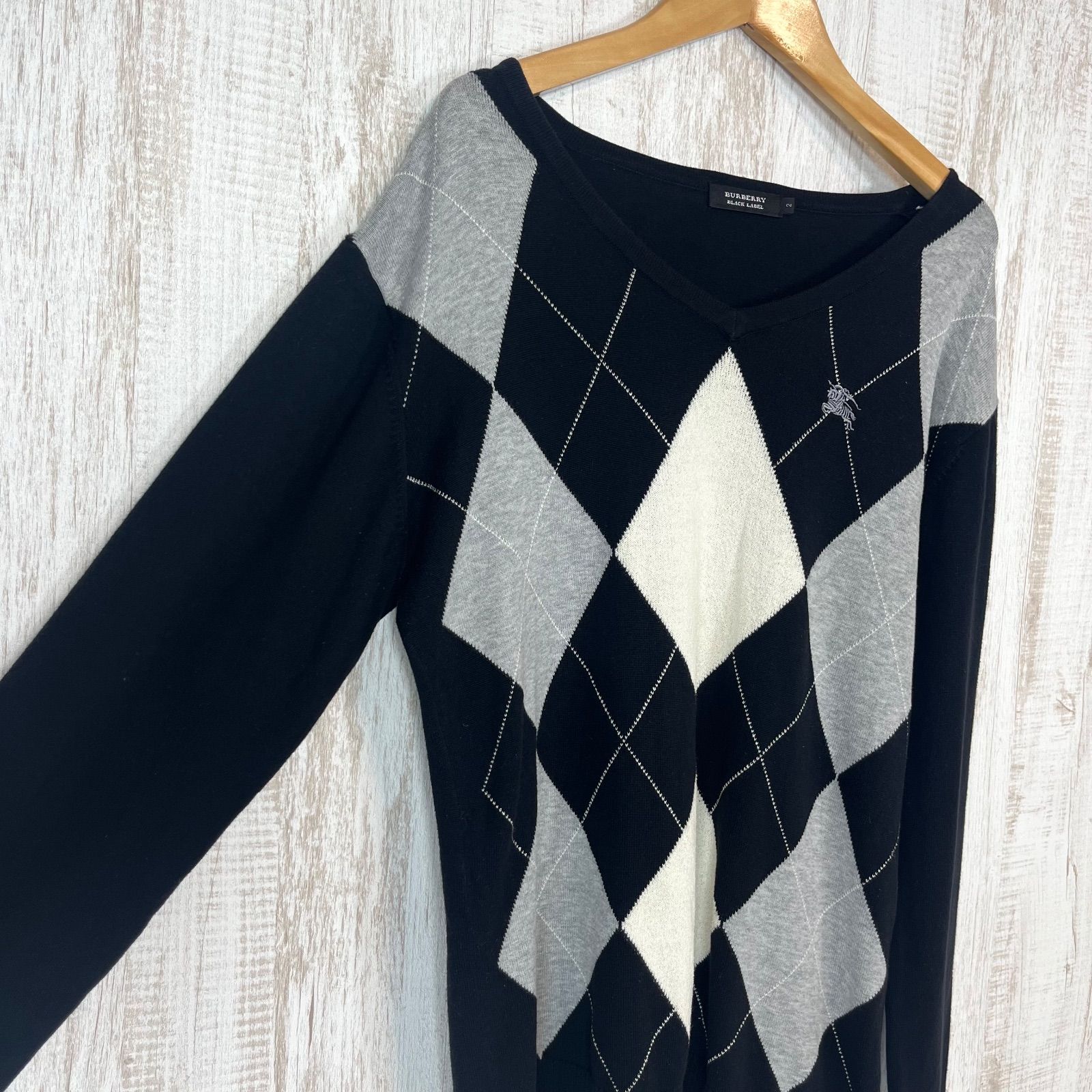 BURBERRY BLACK LABEL バーバリーブラックレーベル ホースロゴ刺繍