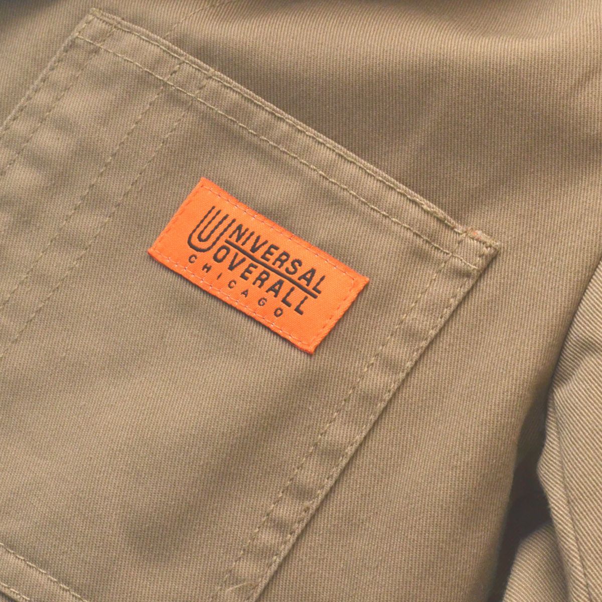 UNIVERSAL OVERALL ユニバーサルオーバーオール カバーオール ワークジャケット 191-1523 サイズM ベージュ メンズ