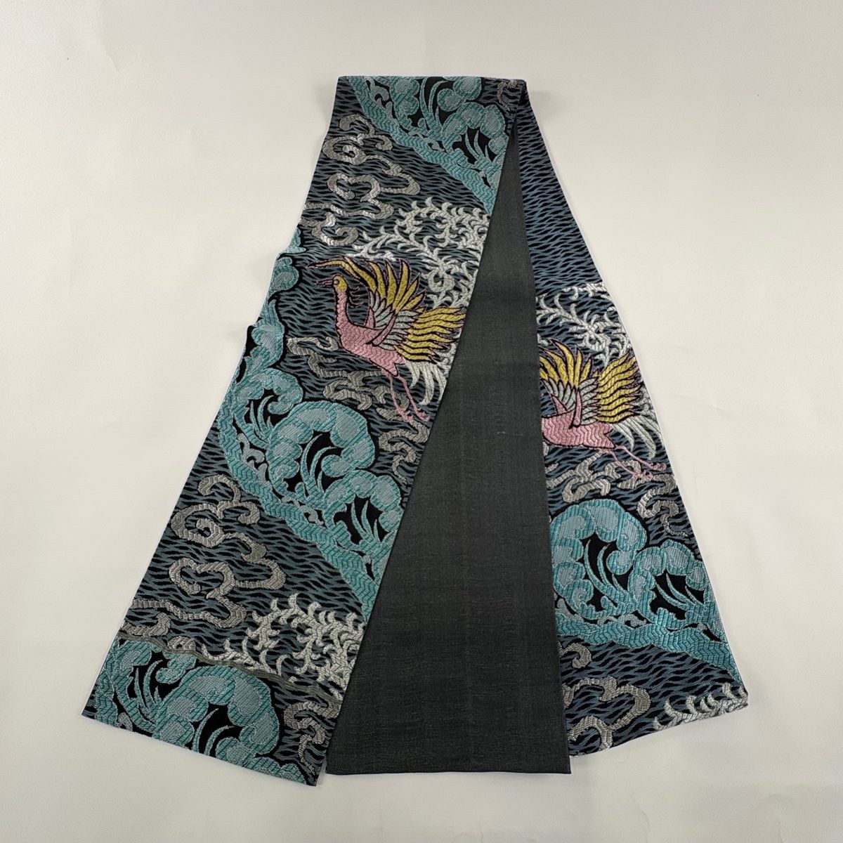 YU20 袋帯 正倉院瑞鳥文 花唐草 箔 六通 正絹 上質 名品 【公式通販】
