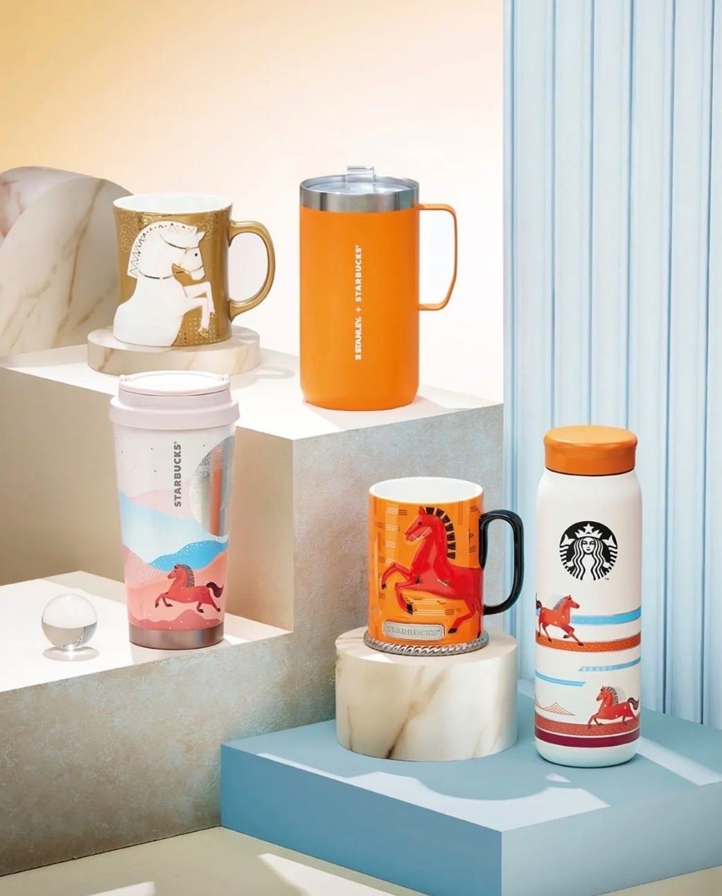 ☆韓国スタバ☆2026新年 Wildtail Redhorse Mug 355ml - メルカリ