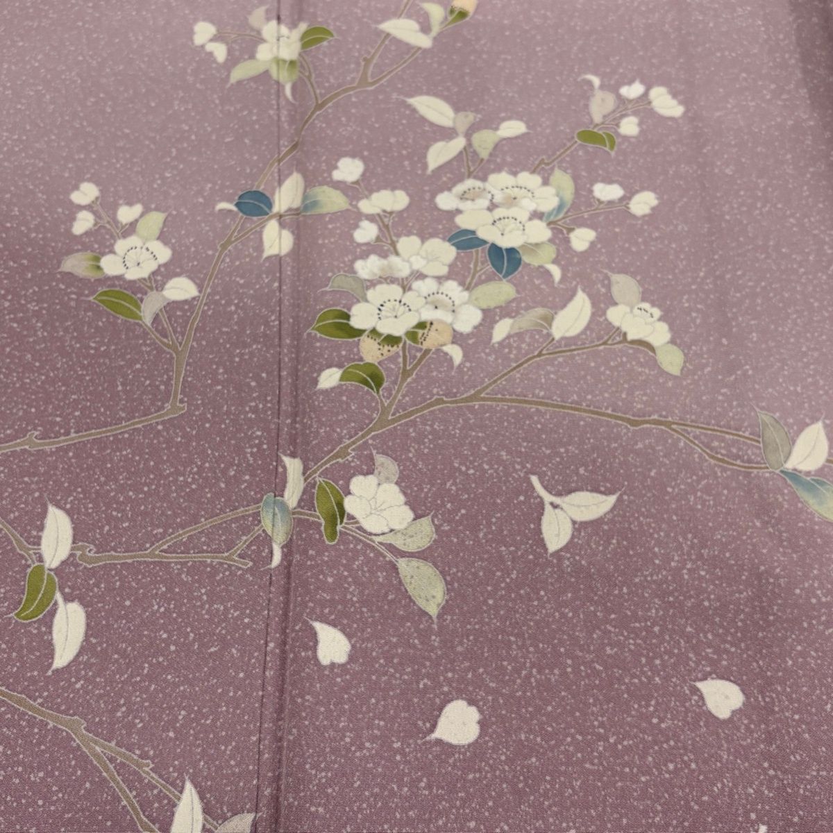 美品】 訪問着 身丈164cm 裄丈66cm M 袷 落款 桜 花びら ぼかし
