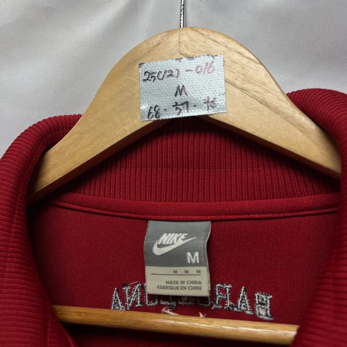 正規品/100 NIKE バルセロナ 07-08 バーガンディ トレーナー ジップ