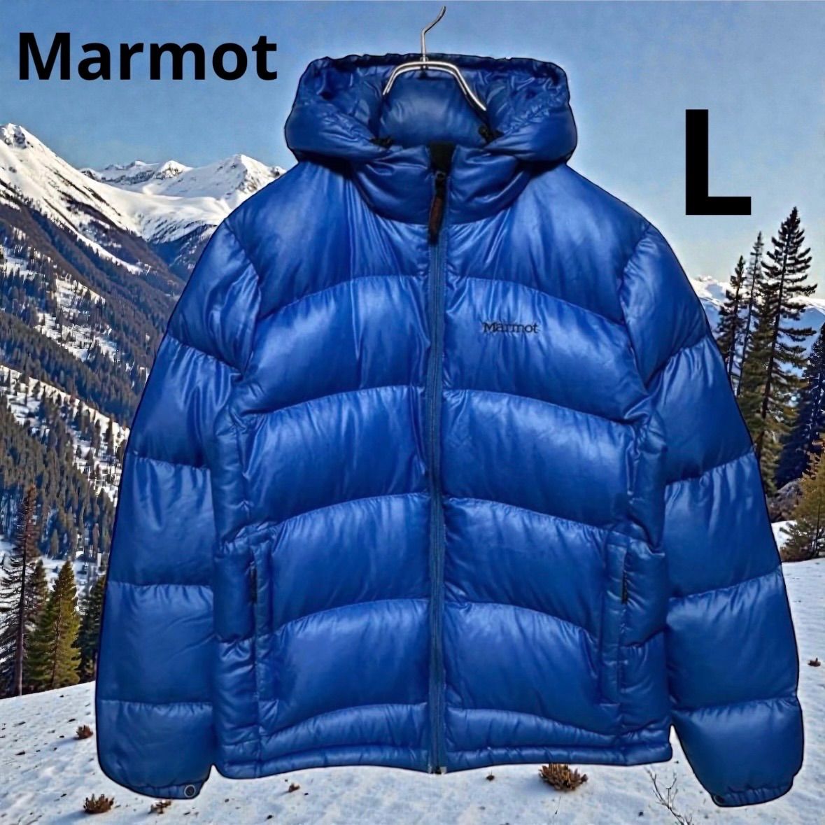 Marmot マーモット M-3 ダウンジャケット L ブルー 軽量 登山 
