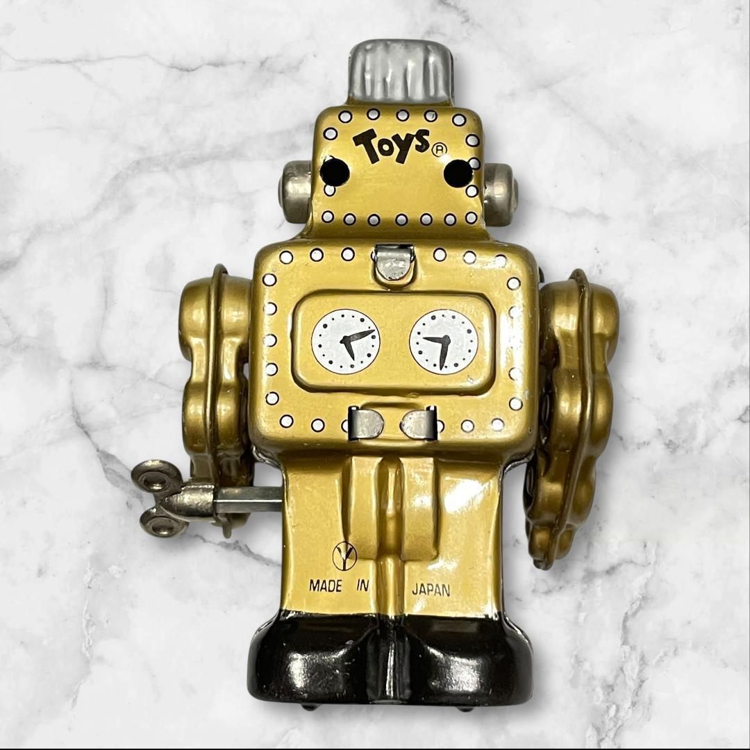 ブリキ ロボット ゼンマイ式 日本製 レトロ ビンテージ 箱付き - メルカリ