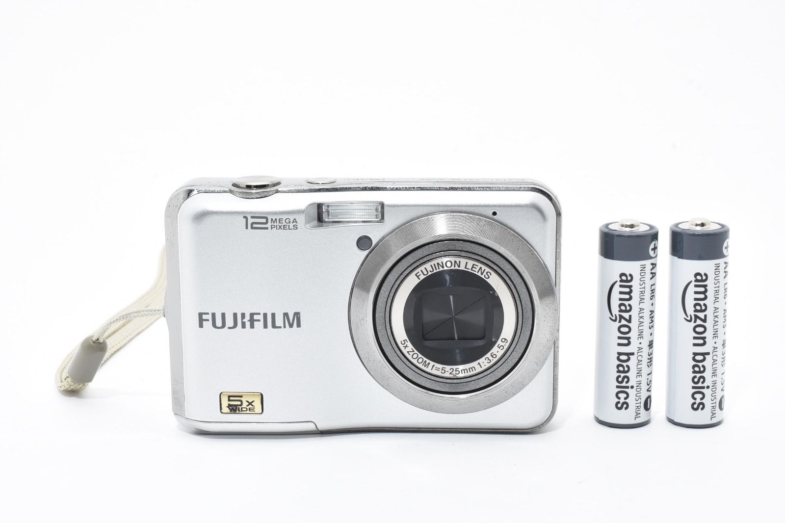 美品】フジフィルム FUJIFILM FinePix AX200 シルバー コンパクト