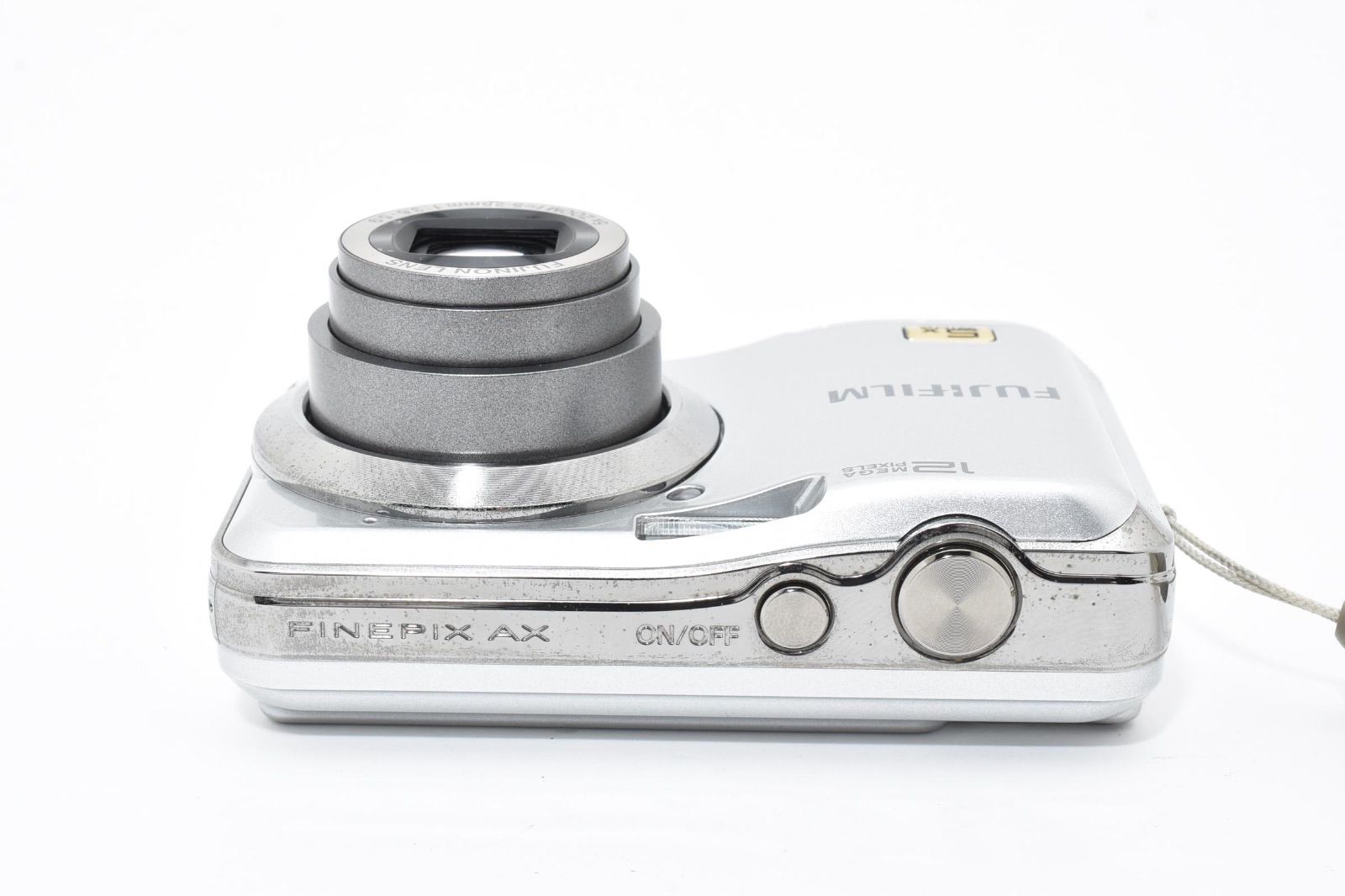 美品】フジフィルム FUJIFILM FinePix AX200 シルバー コンパクト