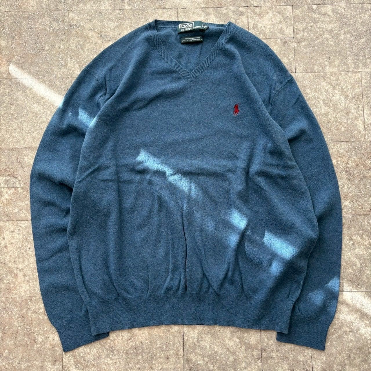 古着 コットンニット セーター ポロバイラルフローレン Polo by Ralph 