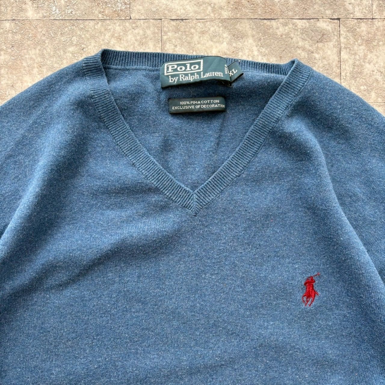 古着 コットンニット セーター ポロバイラルフローレン Polo by Ralph 