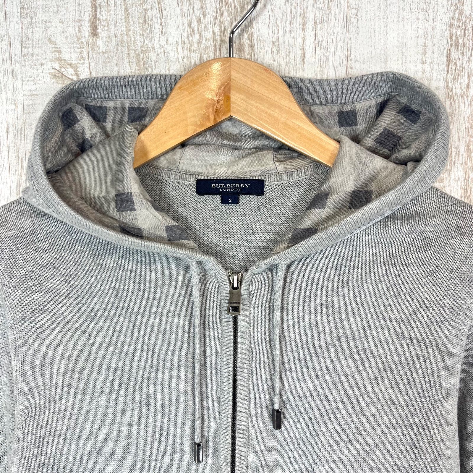 BURBERRY LONDON バーバリーロンドン ホースロゴ刺繍 チェック ダブル