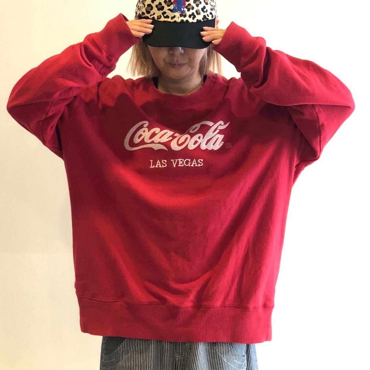 90s CocaCola コカコーラ LAS VEGAS ラスベガス フェルト刺繍ロゴ