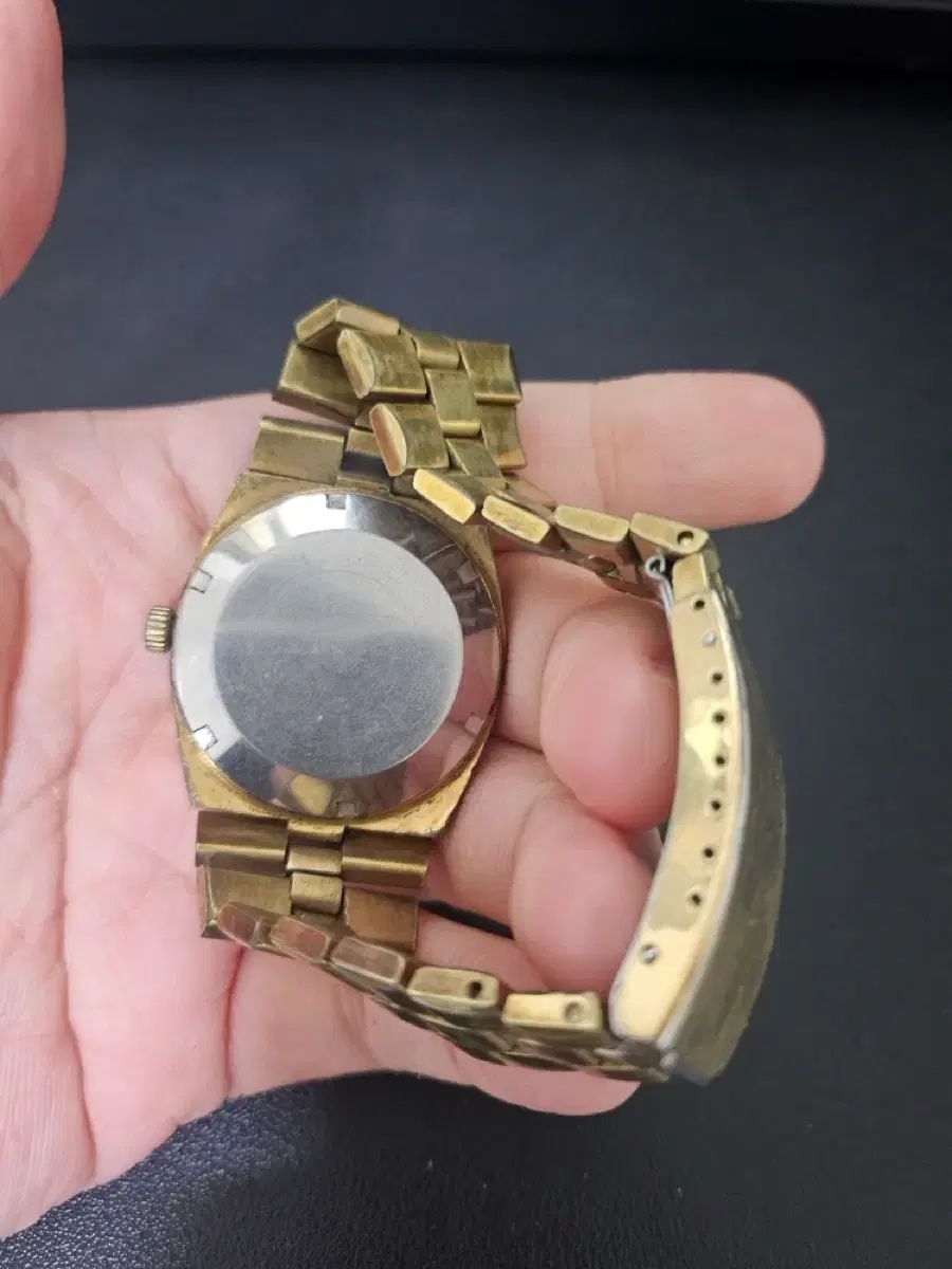  スイス ヴィンテージ ロータリー オートマティック ゴールド 時計 上質素材 自動巻き時計 腕時計(アナログ)